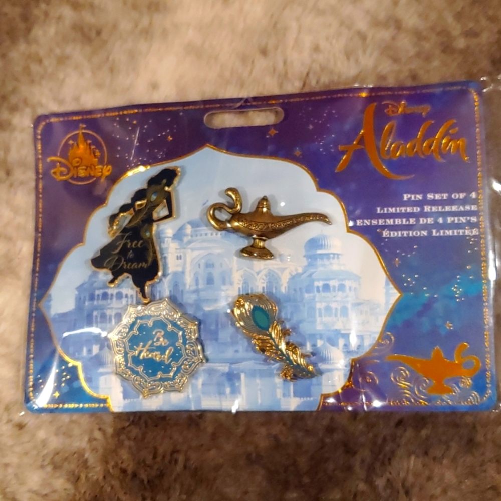 DISNEY Aladdin Set of 4 Pins LIMITED RELEASE!!!